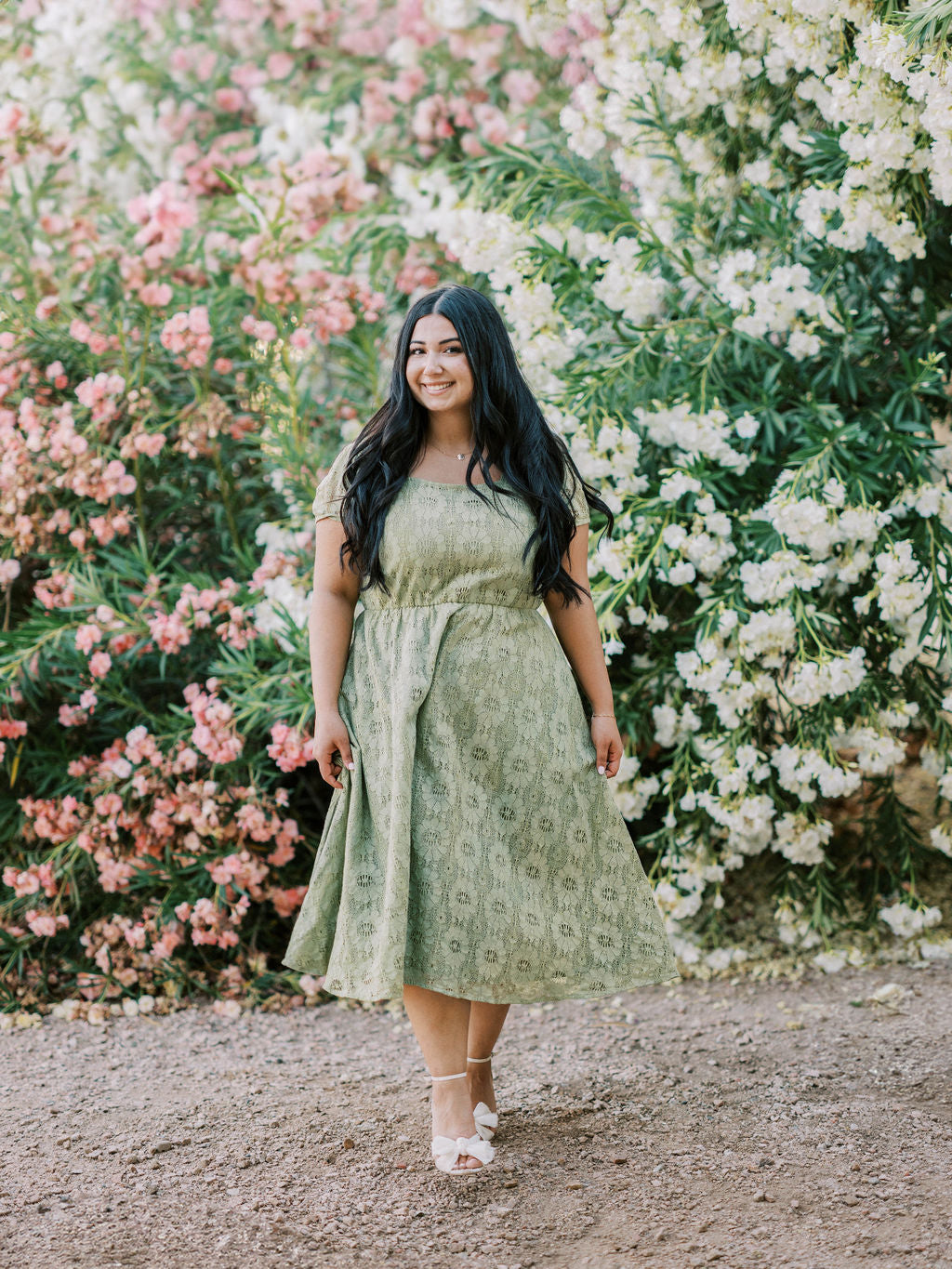 Sophia Dress in Sage- FINAL SALE