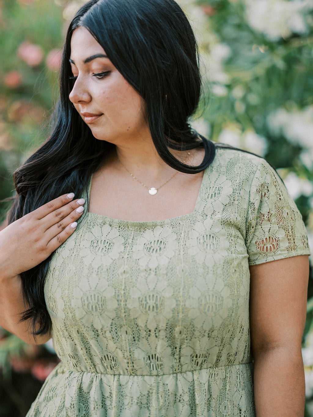Sophia Dress in Sage- FINAL SALE