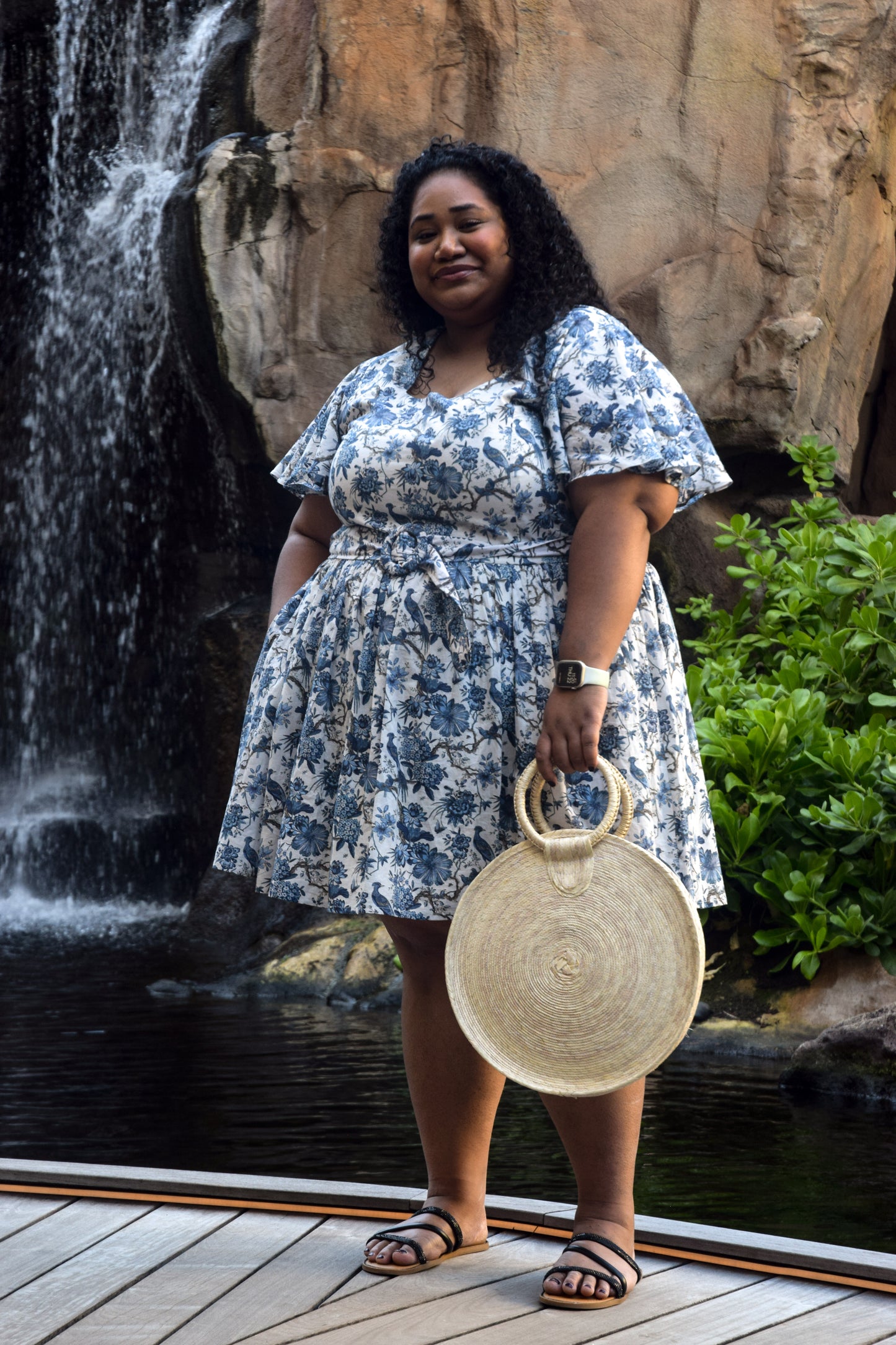Short Savannah Dress in Indigo- FINAL SALE