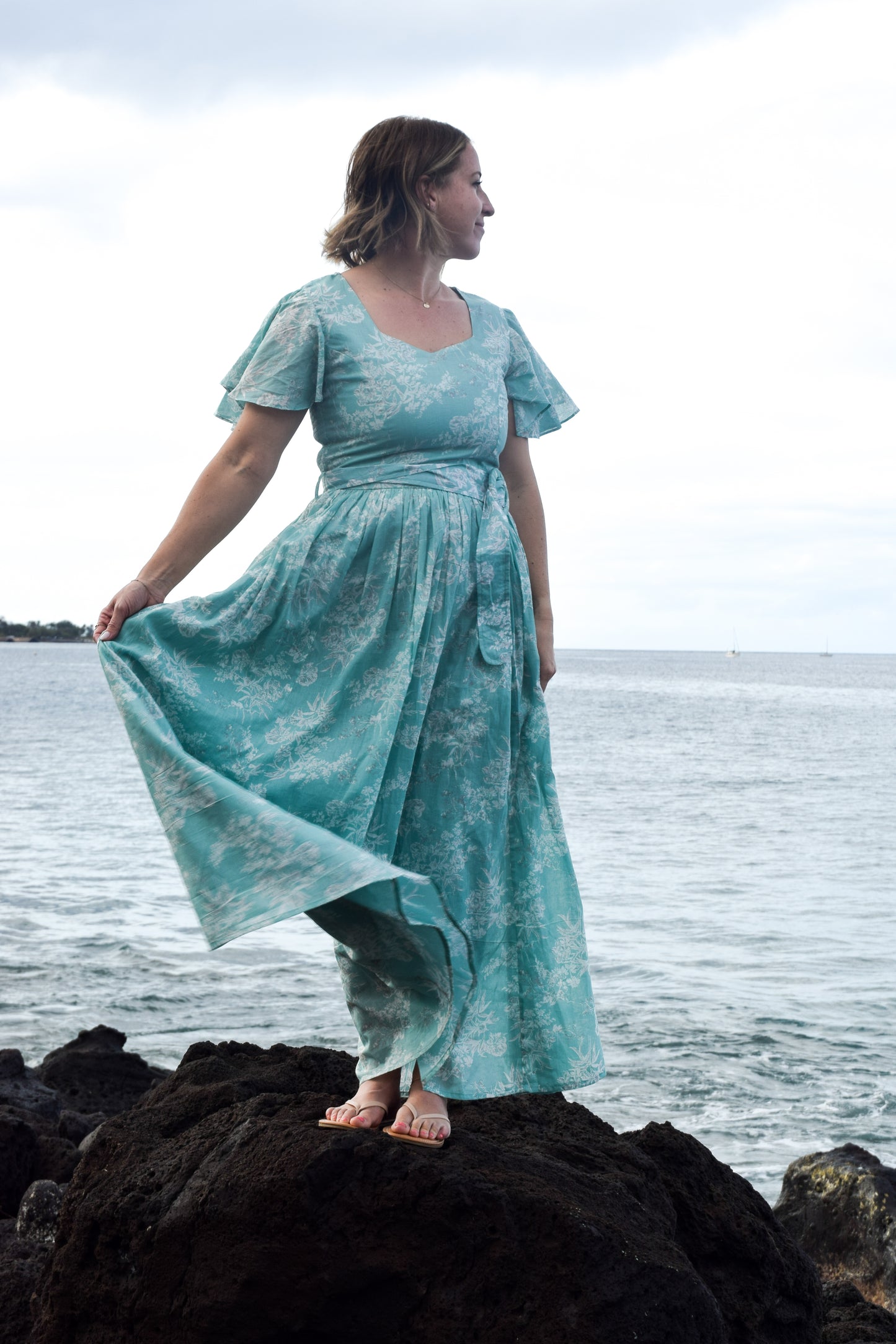 Savannah Dress in Teal- FINAL SALE