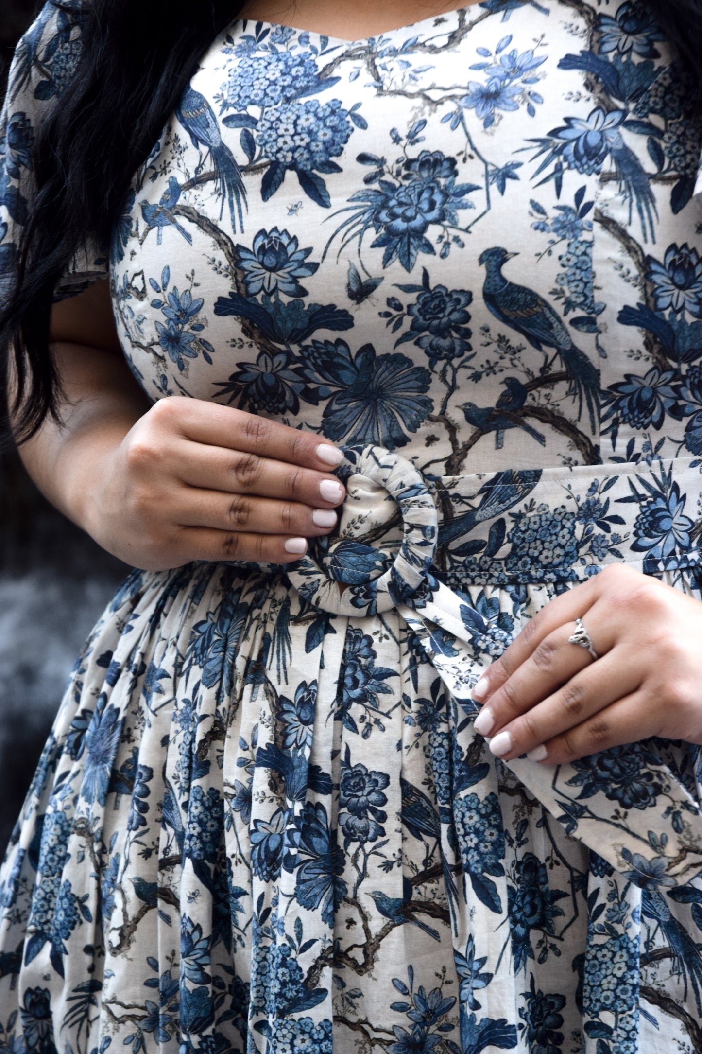 Short Savannah Dress in Indigo- FINAL SALE