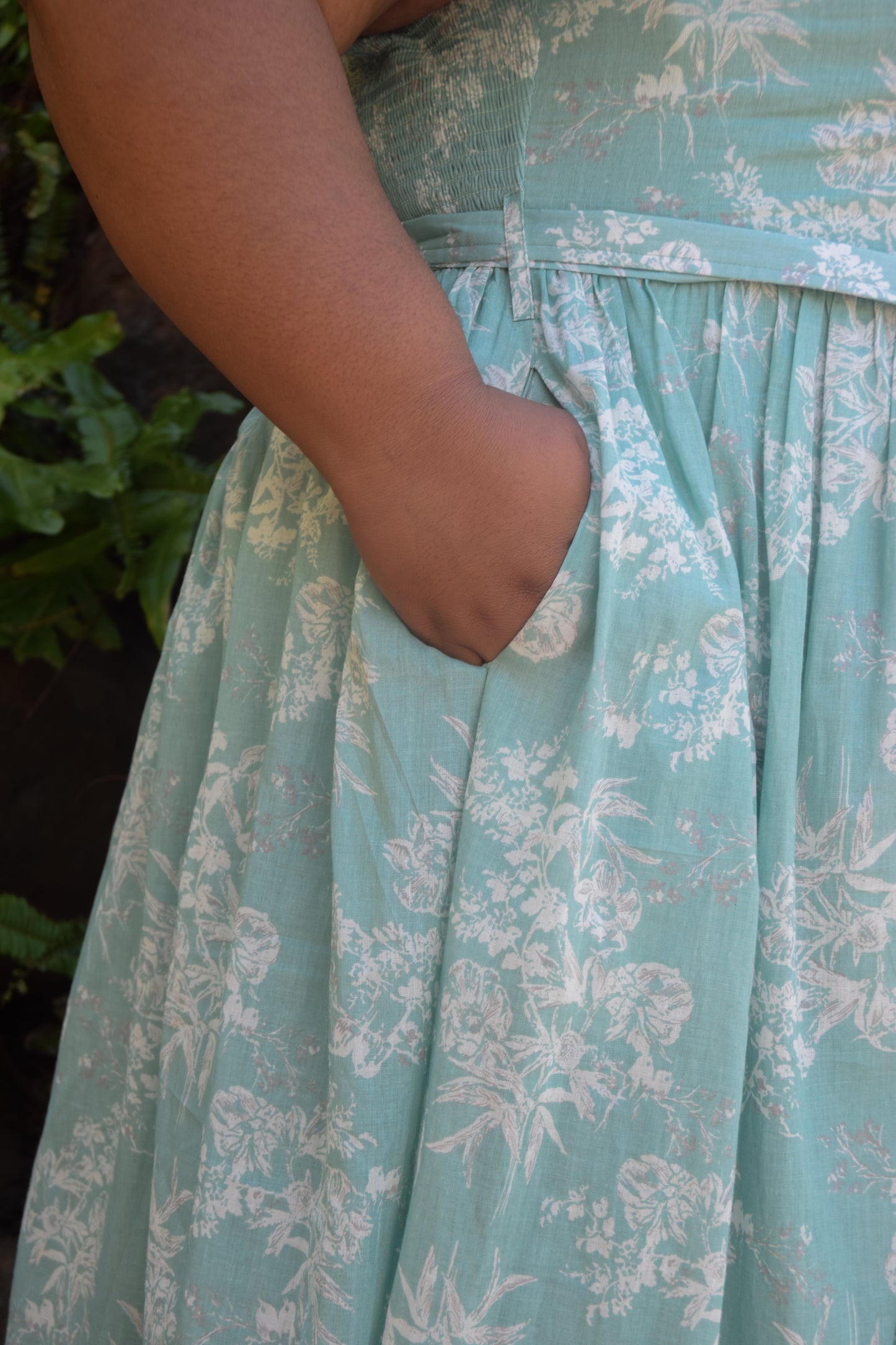 Short Savannah Dress in Teal- FINAL SALE