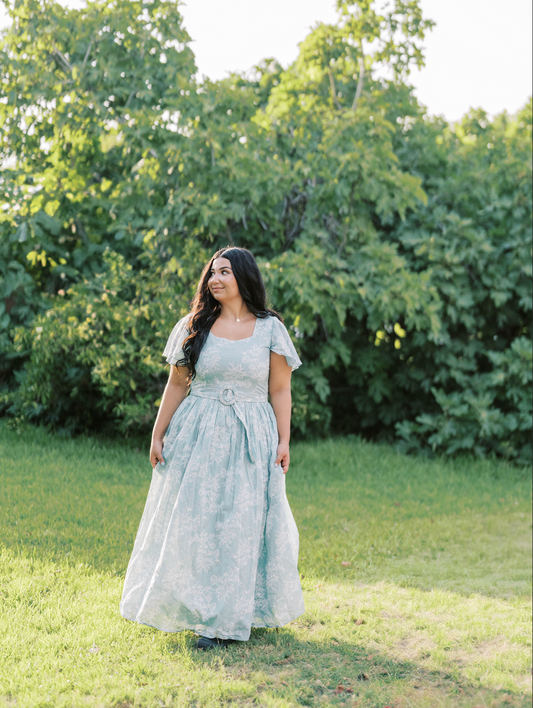 Savannah Dress in Teal- FINAL SALE