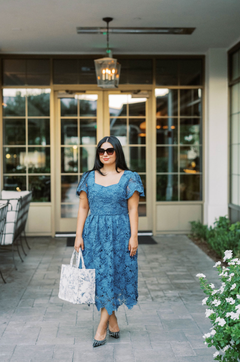 Phoebe Dress in Blue- FINAL SALE