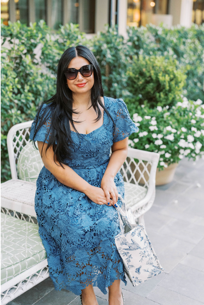 Phoebe Dress in Blue- FINAL SALE