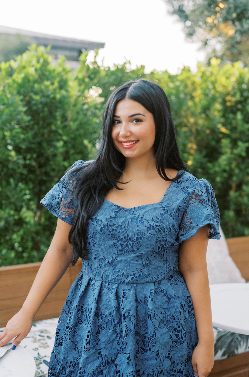 Phoebe Dress in Blue- FINAL SALE