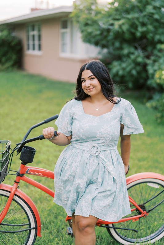 Short Savannah Dress in Teal