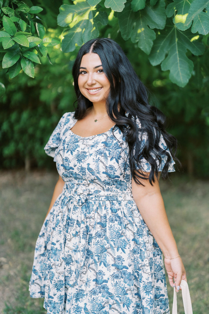 Short Savannah Dress in Indigo